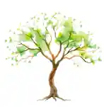 Decorative family tree icon representing generational connections